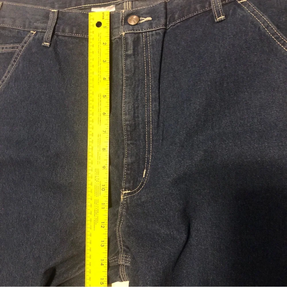 Carhartt Mens 42X30 Loose Original Fit Work Dungaree Jean B13-DST Irregular - Picture 11 of 13